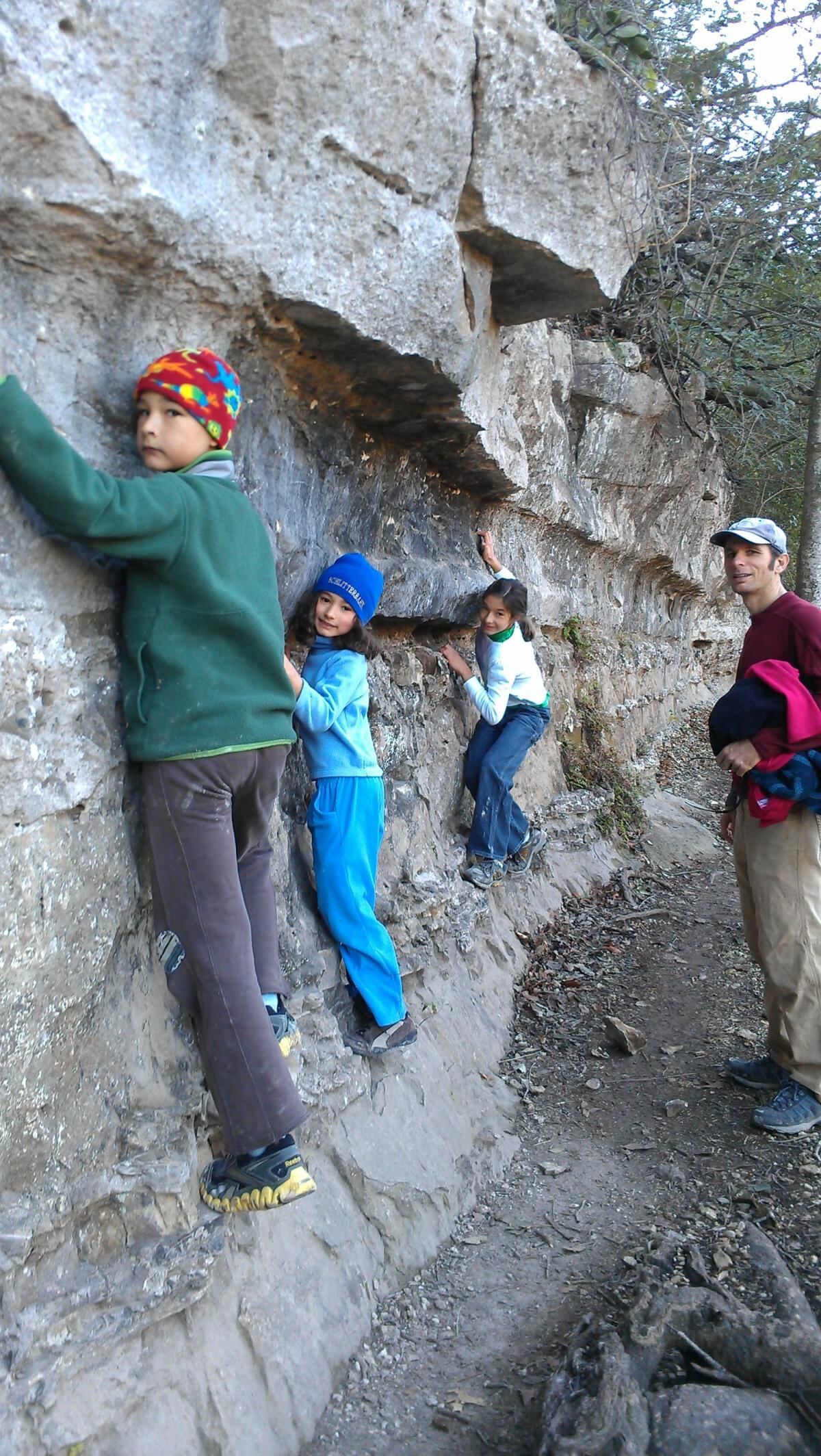 Madere family at the Barton Creek Greenbelt